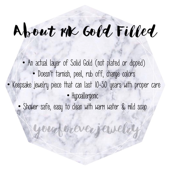 ✨14K GOLD-FILLED✨ Horizontal Blank Bar Necklace - Picture 5 of 6